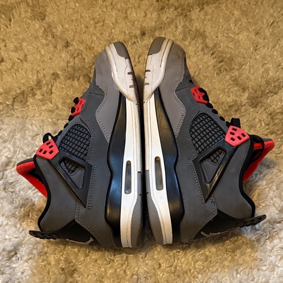 Nike Jordan 4 Retro Infrared Gray and Red boy sneakers - Picture 4 of 4